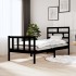 Estructura de cama madera maciza de pino negro 75x190