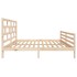 Estructura de cama de madera maciza 150x200