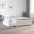 Estructura de cama individual con cajones blanco 90x190