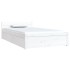 Estructura de cama individual con cajones blanco 90x190