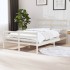 Estructura de cama madera maciza pino blanco 120x190