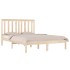 Estructura de cama madera maciza de pino 135x190