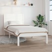 Estructura de cama madera maciza de pino blanco 100x200 cm