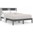 Estructura de cama madera maciza de pino gris 140x190