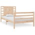 Estructura de cama de madera maciza de pino 90x200