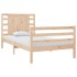 Estructura de cama de madera maciza de pino 90x200