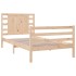 Estructura de cama de madera maciza de pino 90x200