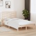 Estructura de cama madera maciza 120x190