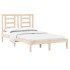 Estructura de cama madera maciza 120x190