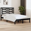 Estructura de cama madera maciza de pino negro 120x200 cm