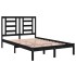 Estructura de cama madera maciza de pino negro 120x200