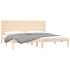 Estructura de cama madera maciza 180x200