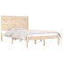 Estructura de cama madera maciza 120x190