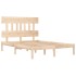 Estructura de cama madera maciza de pino 140x190