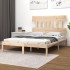 Estructura de cama de matrimonio madera maciza 135x190