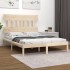 Estructura de cama madera maciza 180x200