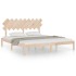 Estructura de cama de madera maciza super king 180x200