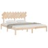 Estructura de cama de madera maciza super king 180x200