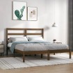 Estructura de cama madera maciza de pino marrón miel 120x200 cm