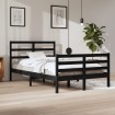 Estructura de cama madera maciza de pino negro 120x200 cm