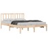 Estructura de cama de madera maciza de pino 200x200