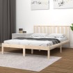 Estructura de cama madera maciza de pino 140x190 cm