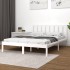 Estructura de cama de madera maciza de pino blanca 140x200