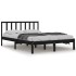 Estructura de cama madera maciza de pino negro 120x200