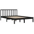 Estructura de cama madera maciza de pino negro 120x200