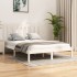 Estructura de cama madera maciza de pino blanca 120x200