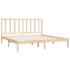 Estructura de cama de madera maciza de pino 200x200