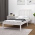 Estructura de cama madera maciza de pino blanco 90x190