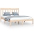 Estructura de cama madera maciza 140x200