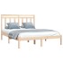 Estructura de cama madera maciza 140x200