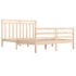 Estructura de cama madera maciza 140x200