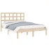 Estructura de cama de matrimonio madera maciza 135x190