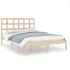 Estructura de cama madera maciza 140x200