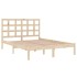 Estructura de cama madera maciza 140x200