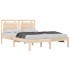 Estructura de cama madera maciza 150x200