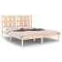 Estructura de cama de madera maciza de pino 160x200