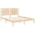 Estructura de cama de madera maciza de pino 160x200