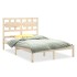 Estructura de cama madera maciza 140x200