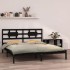 Estructura de cama madera maciza negro Supe King 180x200