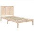 Estructura de cama madera maciza de pino 100x200