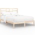 Estructura de cama madera maciza 140x200