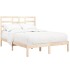 Estructura de cama madera maciza 140x200