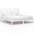 Estructura de cama madera maciza blanco Supe King 180x200