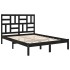 Estructura de cama madera maciza de pino negro 120x200