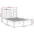 Estructura de cama madera maciza blanca King Size 150x200