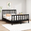 Estructura de cama madera maciza de pino negro 120x200 cm